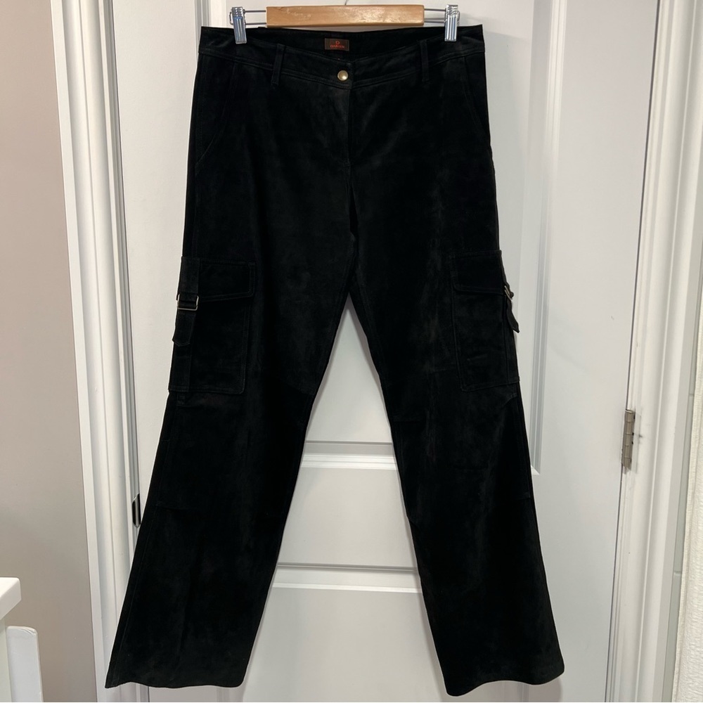 Danier genuine leather cargo pants size 6
